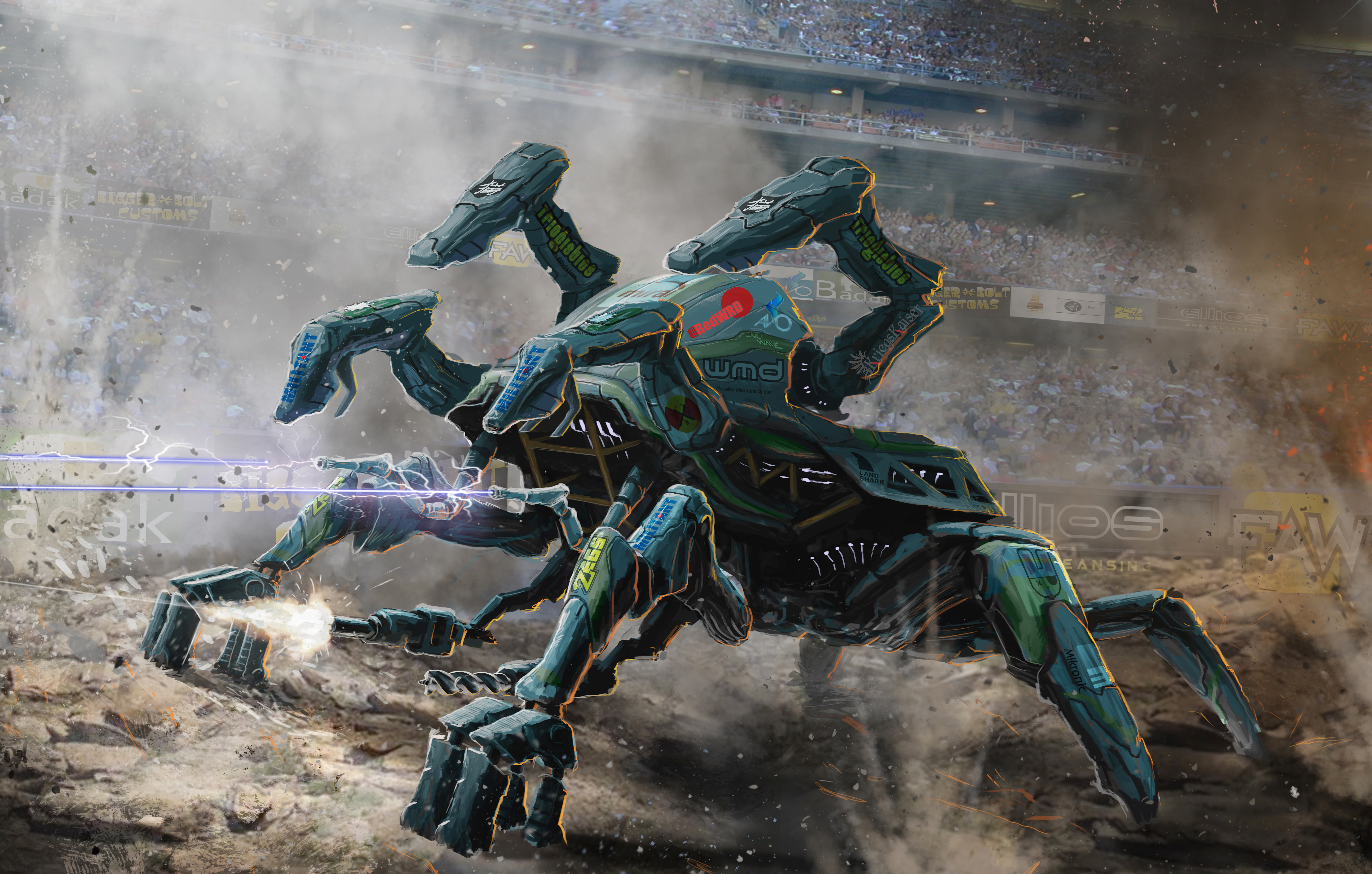 Sci Fi Robot 4k Ultra HD Wallpaper by Filip Dudek