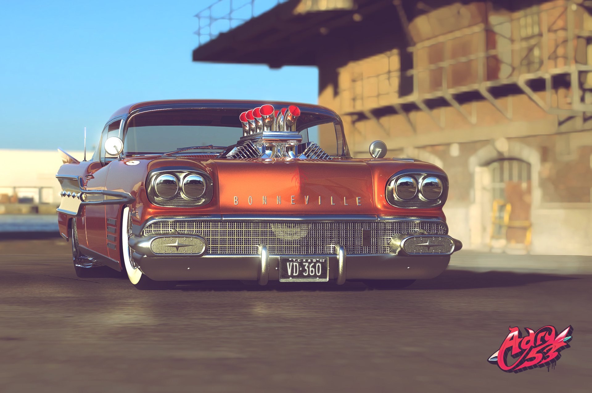 Download Orange Car Vehicle Pontiac Bonneville HD Wallpaper by Timothy Adry Emmanuel