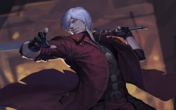 HD wallpaper: Devil May Cry 4 Game, fanart, dante, rebellion