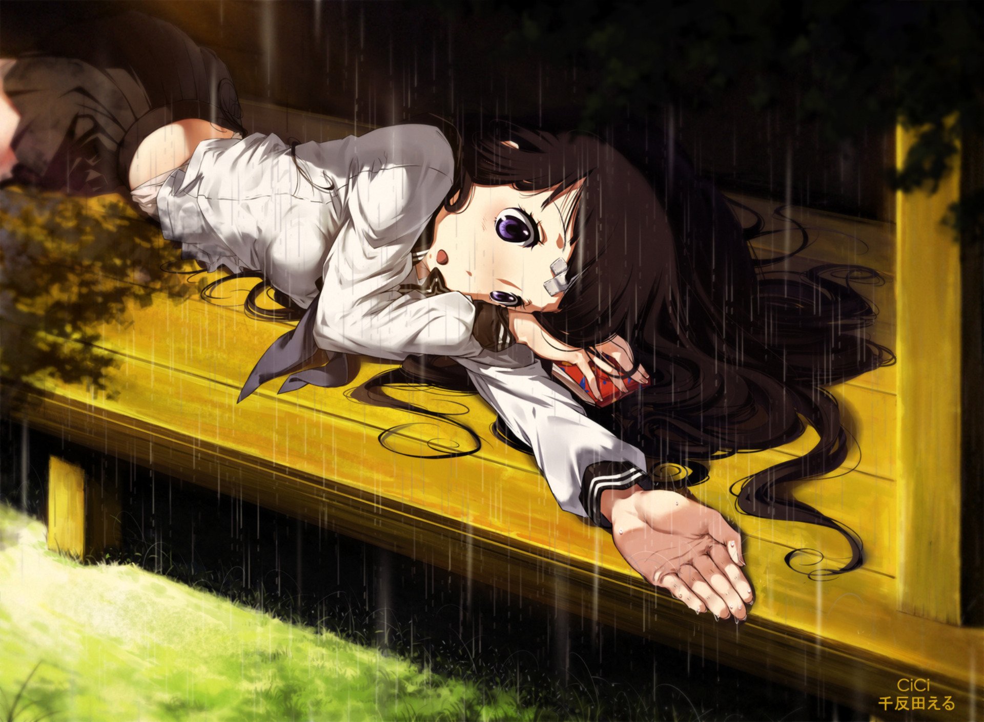 Eru Chitanda Laying On The Floor Hd Wallpaper Background Image 19x1410 Id Wallpaper Abyss