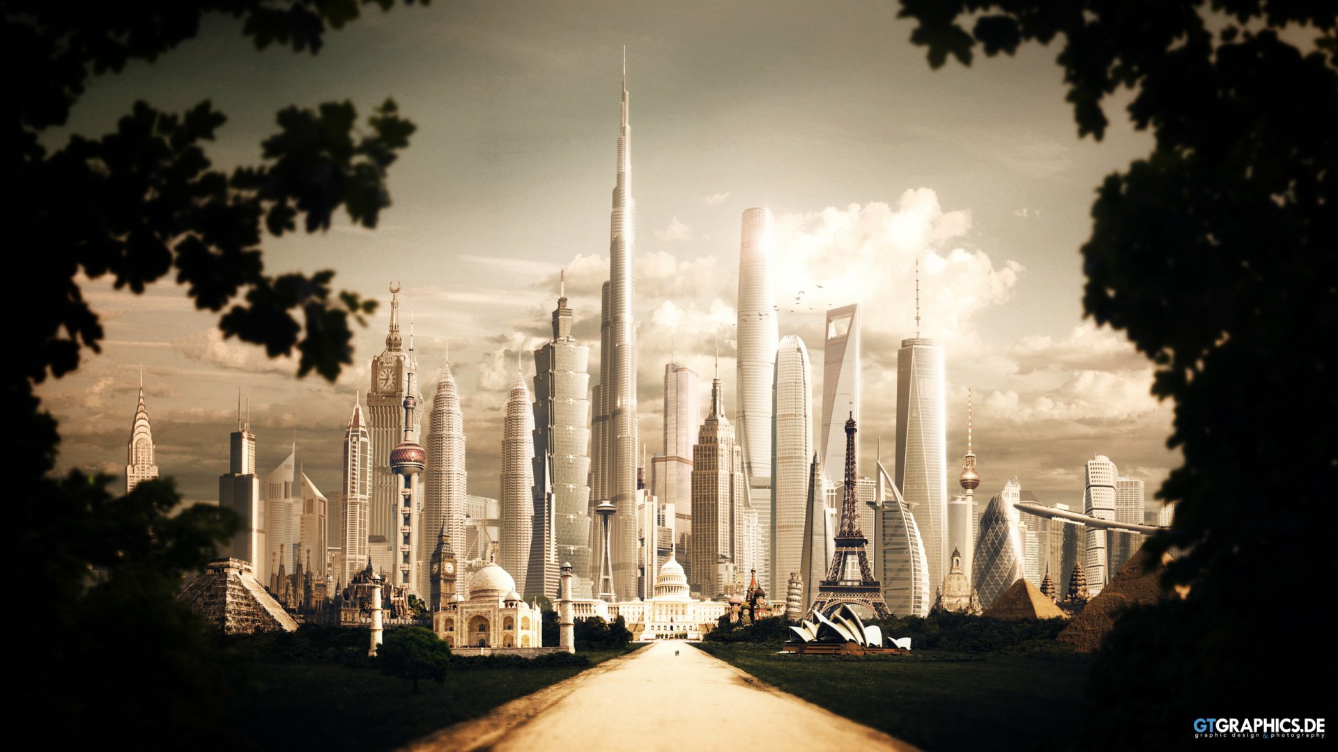 Download Sci Fi City Sci Fi City HD Wallpaper by Tobias Roetsch ...