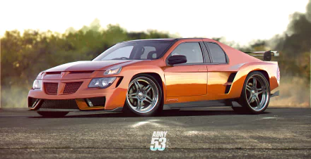 orange car vehicle Pontiac Aztek HD Desktop Wallpaper | Background Image