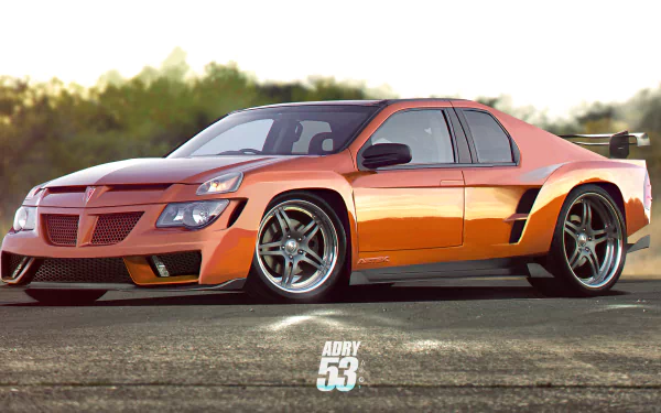 orange car vehicle Pontiac Aztek HD Desktop Wallpaper | Background Image