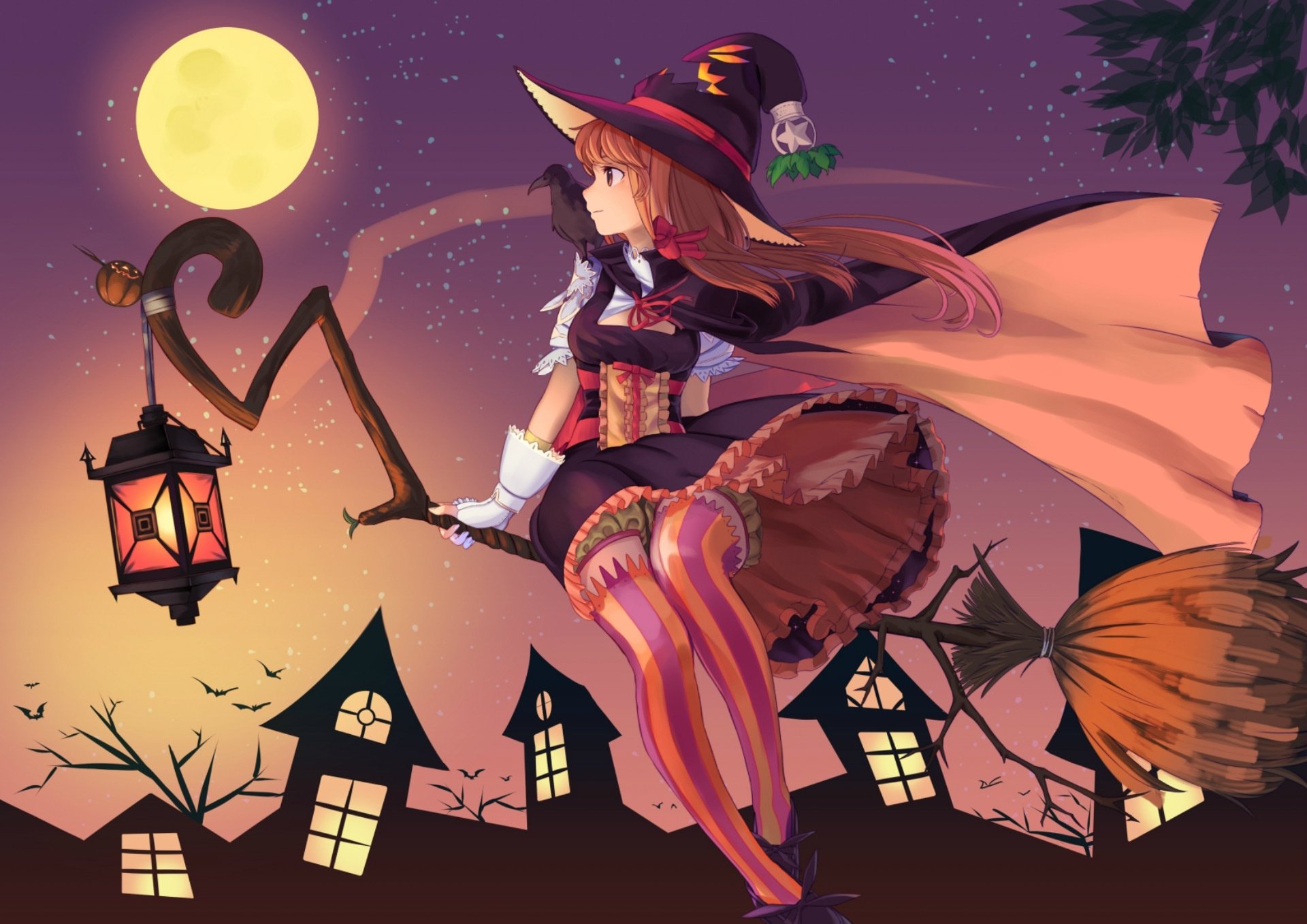 Fundo Imagem Fofa Para Papel De Parede De Halloween Do Anime