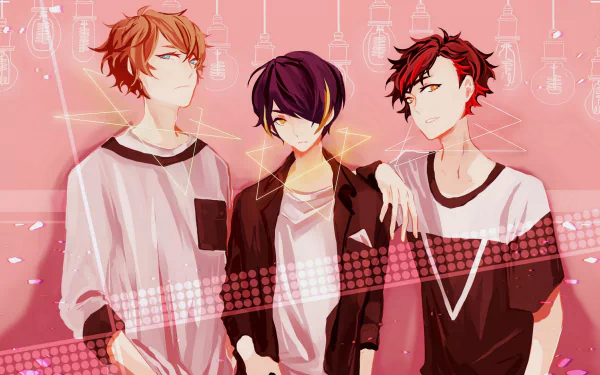 Midori Takamine Shinobu Sengoku Tetora Nagumo Ensemble Stars! video game HD Desktop Wallpaper | Background Image