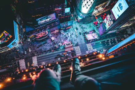 New York Manhattan man made Times Square HD Desktop Wallpaper | Background Image