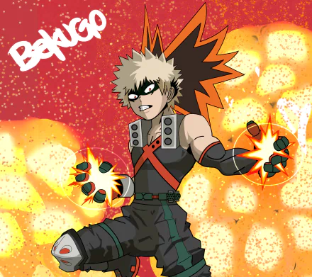 Katsuki Bakugou Anime My Hero Academia HD Desktop Wallpaper | Background Image