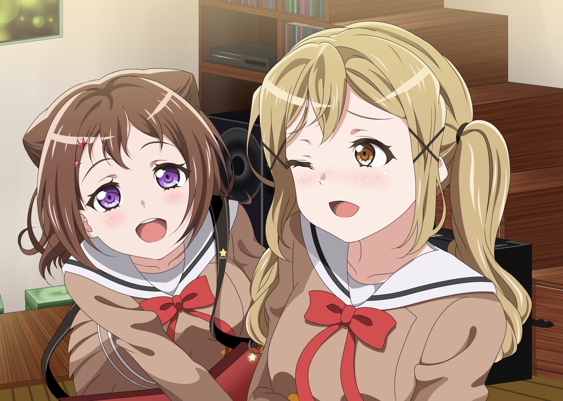 Download Arisa Ichigaya Kasumi Toyama Anime BanG Dream! Girls Band Party! HD Wallpaper by イサミ丼