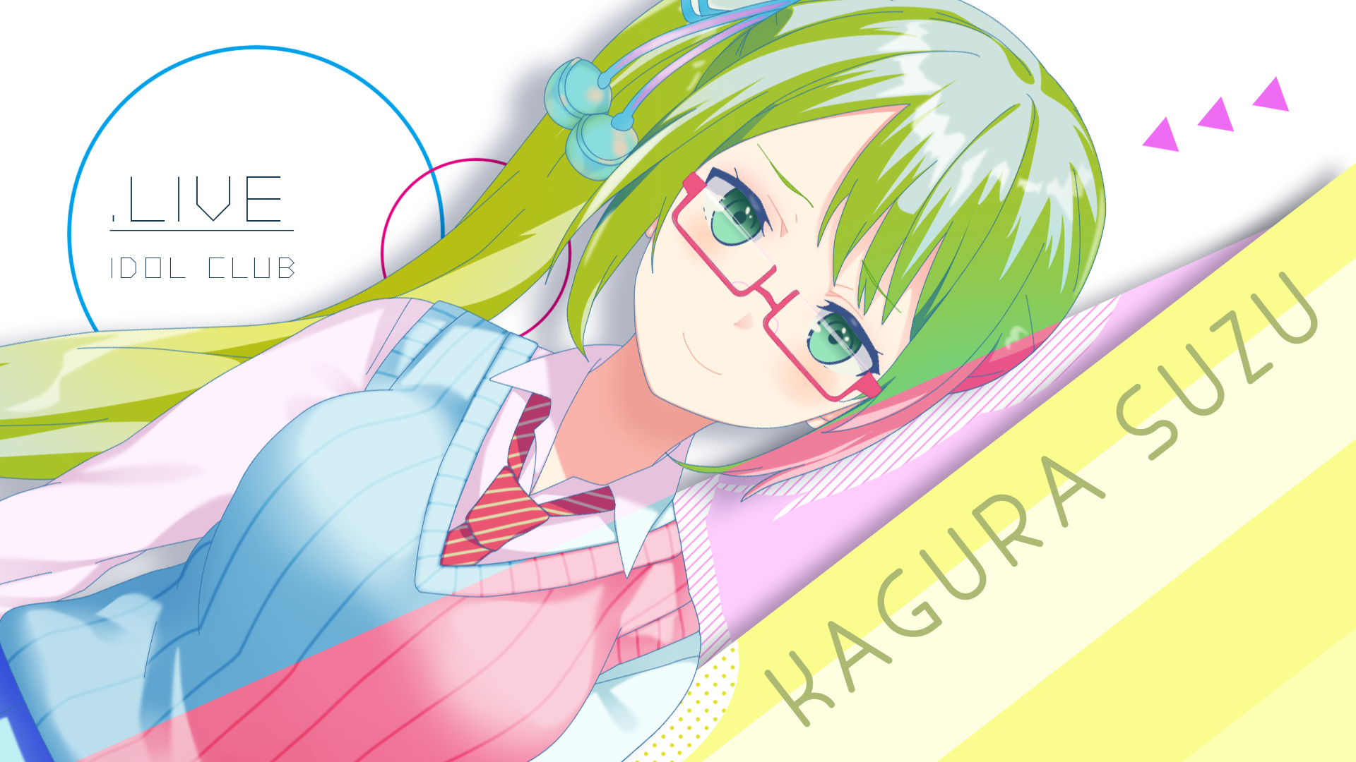 Download Suzu Kagura Anime Virtual Youtuber HD Wallpaper by jieno