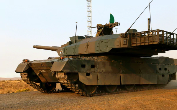 Japanese Ground Self Defense Force tank Mitsubishi Heavy Industries military Type 10 Hitomaru HD Desktop Wallpaper | Background Image
