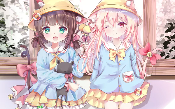 Mutsuki (Azur Lane) Kisaragi (Azur Lane) Anime Azur Lane HD Desktop Wallpaper | Background Image