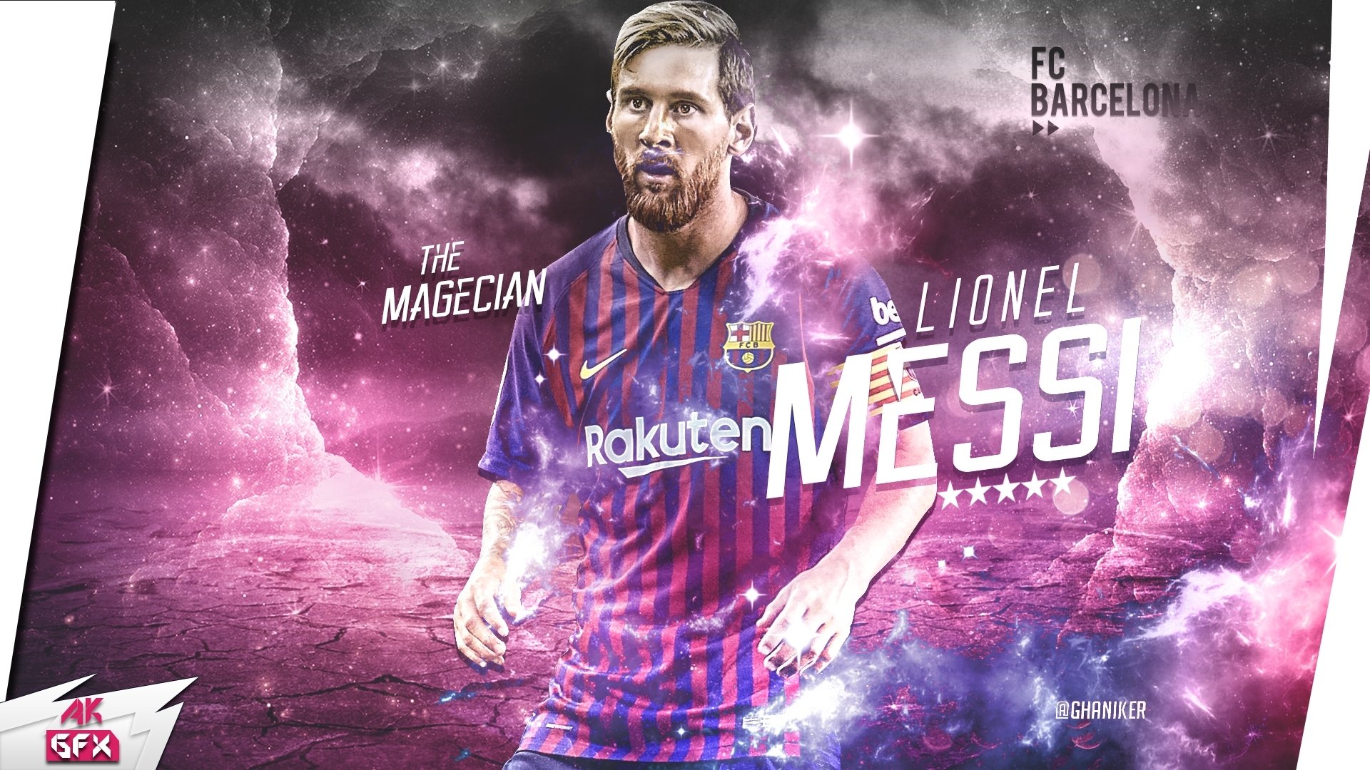 Lionel Messi Barca Hd Wallpaper Hintergrund 1920x1080