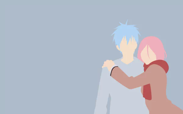 Satsuki Momoi Tetsuya Kuroko Anime Kuroko's Basketball HD Desktop Wallpaper | Background Image