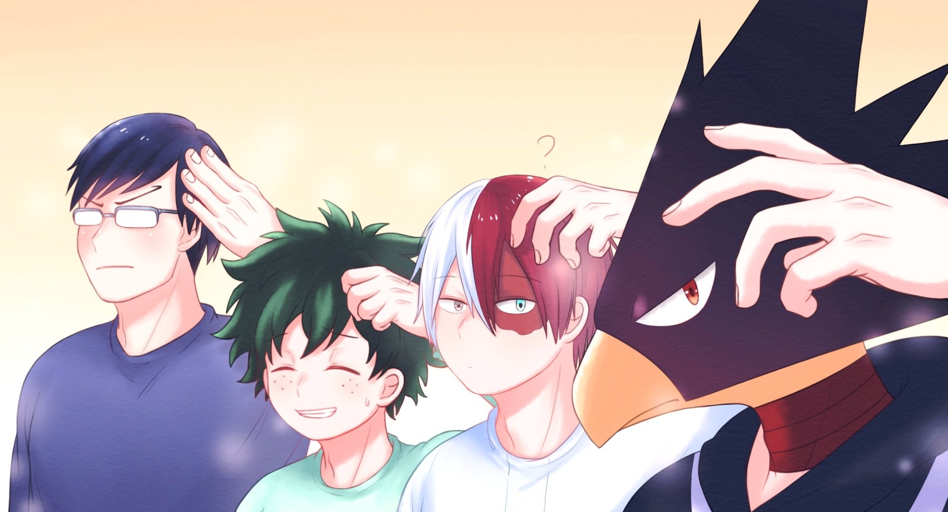 Download Tenya Iida Shoto Todoroki Izuku Midoriya Fumikage Tokoyami Anime My Hero Academia HD Wallpaper by PIAO
