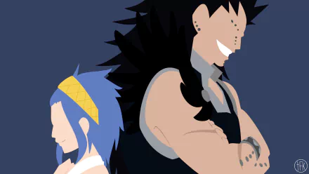 Levy McGarden Gajeel Redfox Anime Fairy Tail HD Desktop Wallpaper | Background Image
