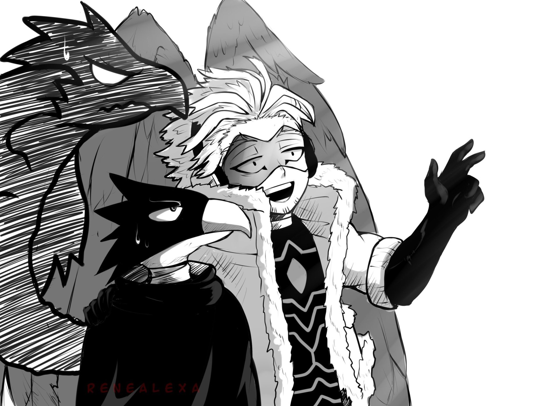 Download Fumikage Tokoyami Hawks (Boku No Hero Academia) Anime My Hero Academia HD Wallpaper by Rene Alexa