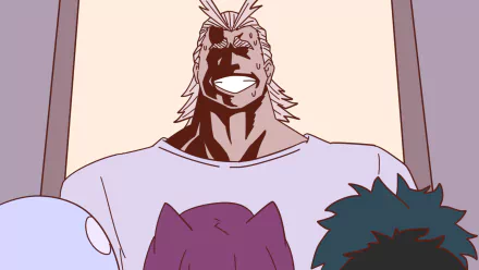 Izuku Midoriya All Might Anime My Hero Academia HD Desktop Wallpaper | Background Image