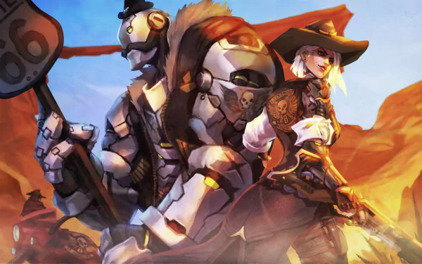 B.O.B. (Overwatch) Ashe (Overwatch) video game Overwatch HD Desktop Wallpaper | Background Image