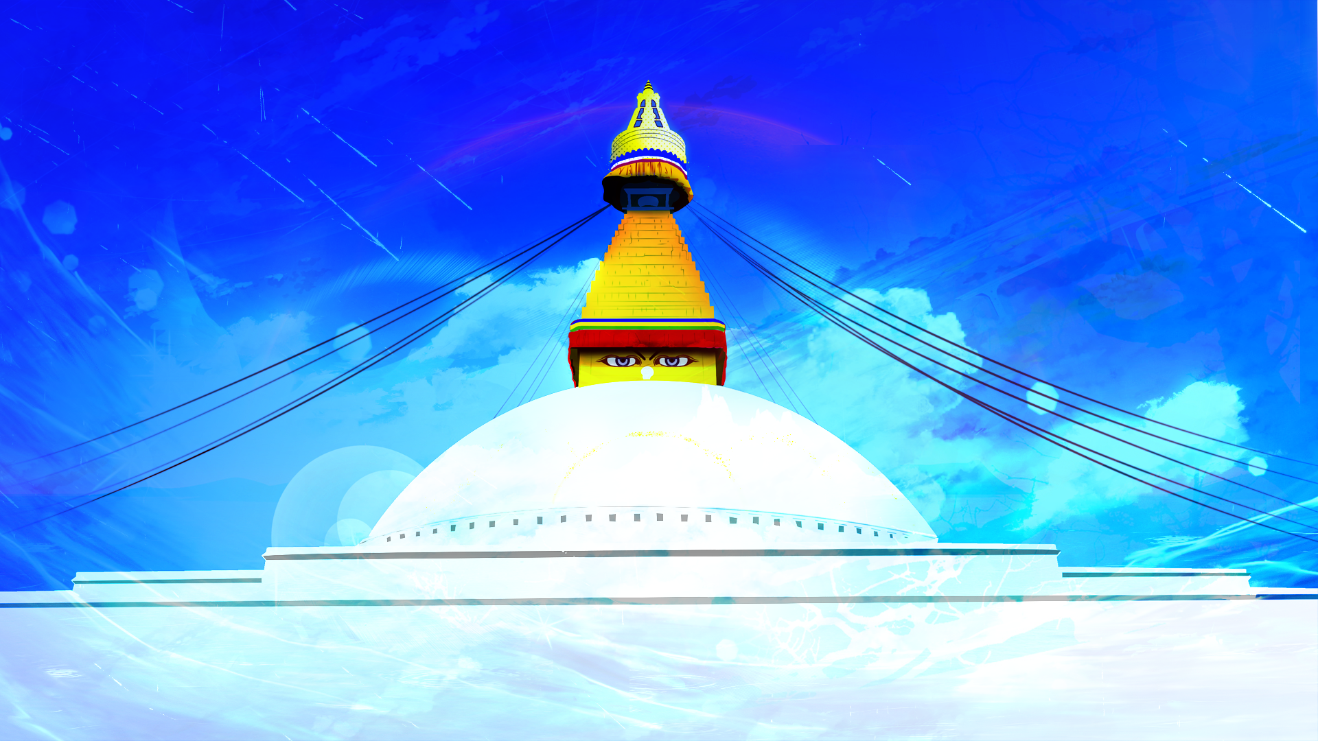 Boudhanath Stupa by EnRyuu