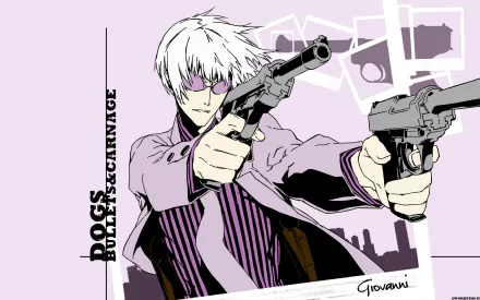 Anime Dogs: Bullets & Carnage HD Desktop Wallpaper | Background Image