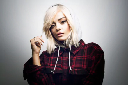 brown eyes blonde American singer music Bebe Rexha HD Desktop Wallpaper | Background Image