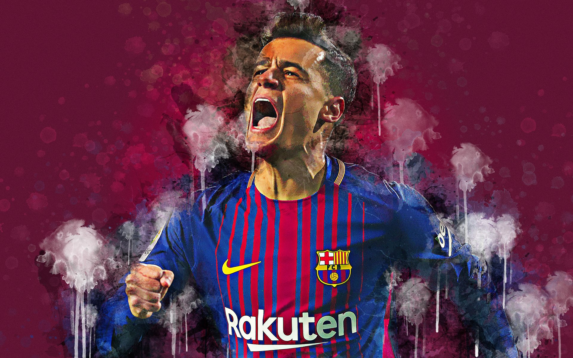 Download FC Barcelona Soccer Brazilian Philippe Coutinho Sports 4k ...