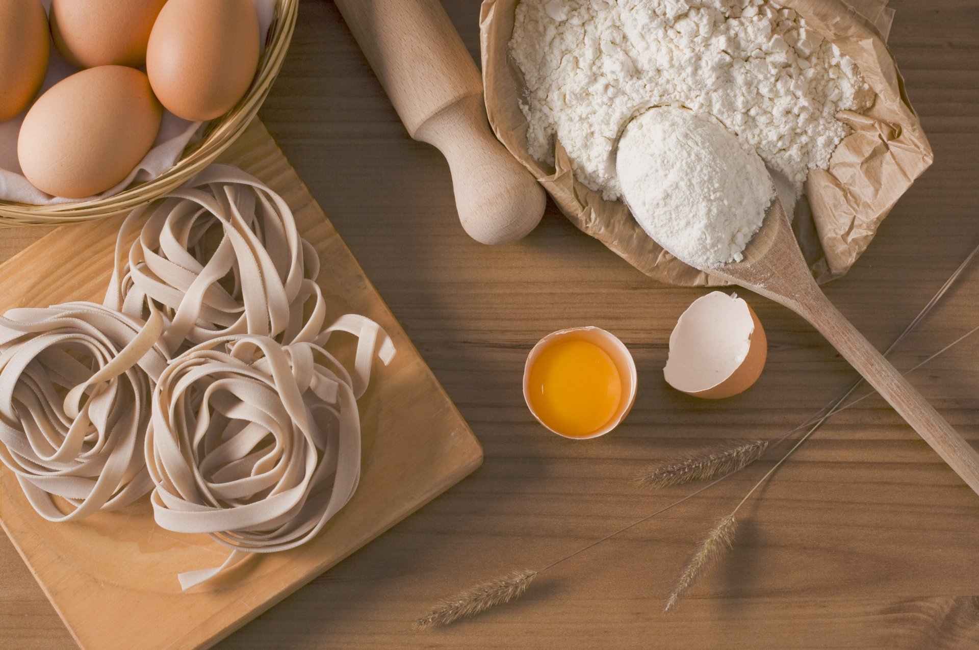 Download Flour Egg Still Life Food Pasta HD Wallpaper