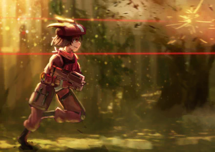 Karen Kohiruimaki LLENN (Sword Art Online) Anime Sword Art Online Alternative: Gun Gale Online HD Desktop Wallpaper | Background Image