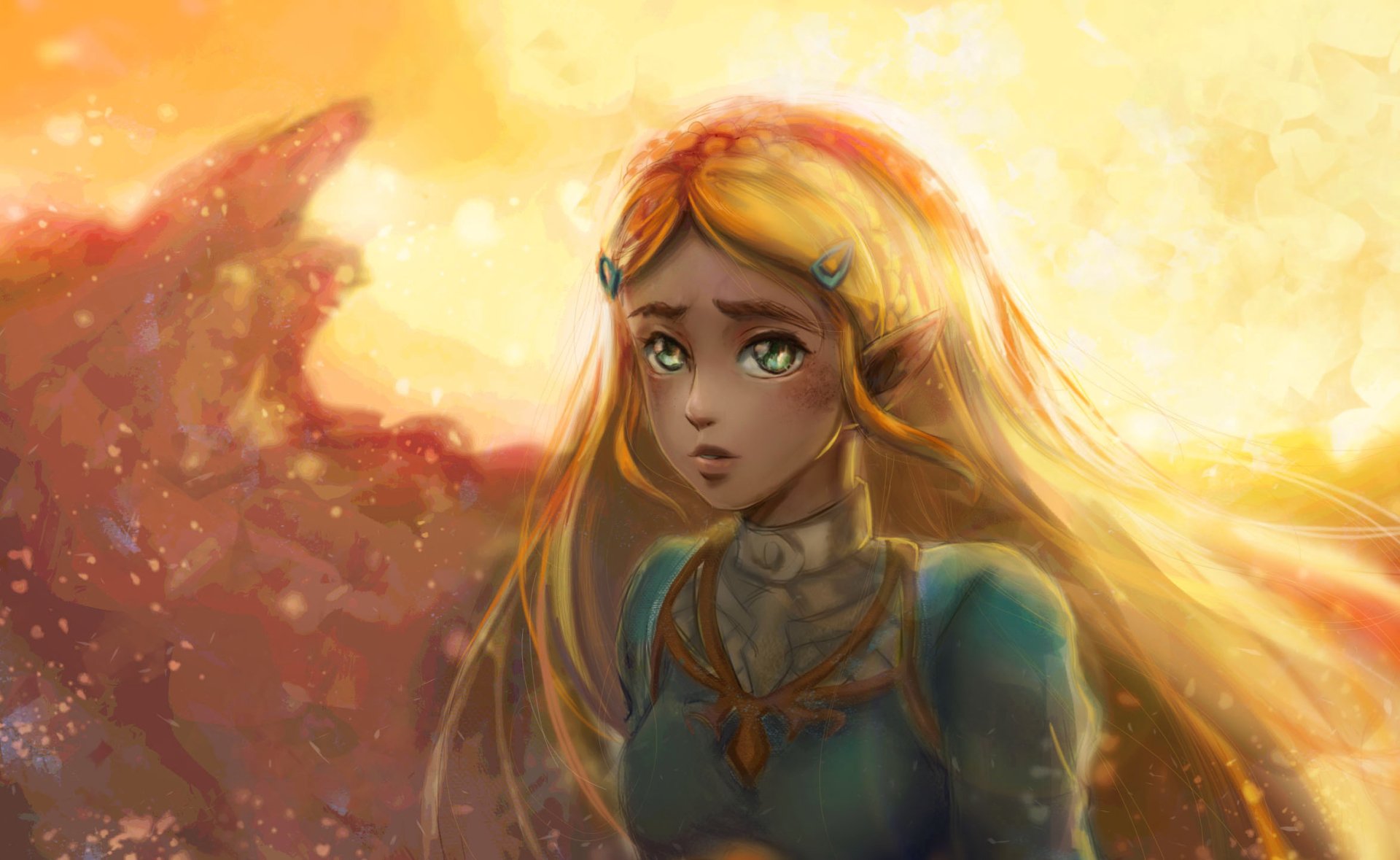 Download Princess Zelda The Legend Of Zelda Video Game The Legend Of Zelda: Breath Of The Wild HD Wallpaper by Jennax3