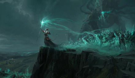 warrior undead necromancer dark sorcerer HD Desktop Wallpaper | Background Image