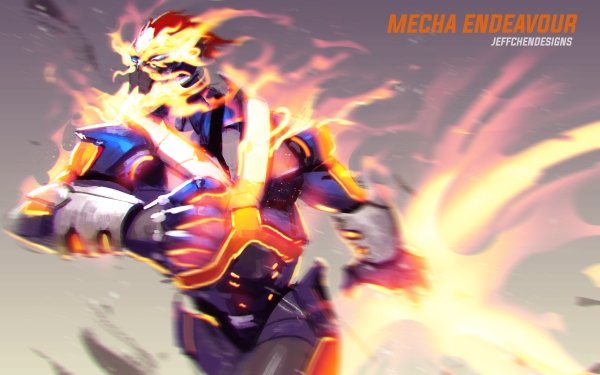 Anime My Hero Academia Endeavor Mecha HD Wallpaper | Background Image