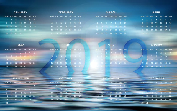  2019 Calendar, HD Wallpaper by Gerd Altmann