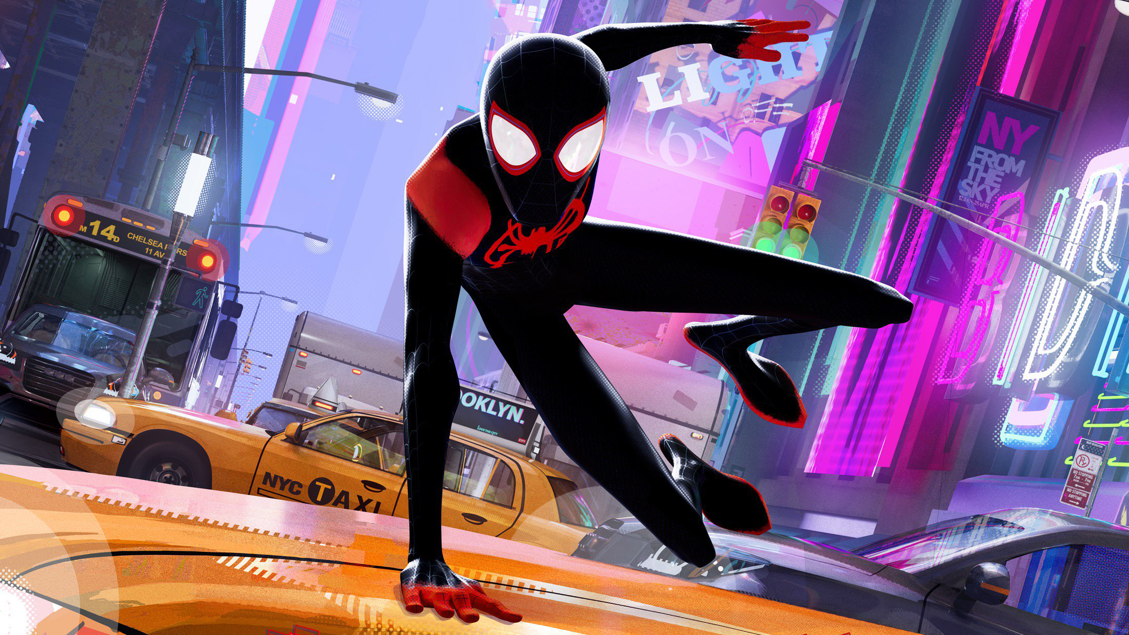 Spider Man Into The Spider Verse New York Wallpaper : Alberto mielgo