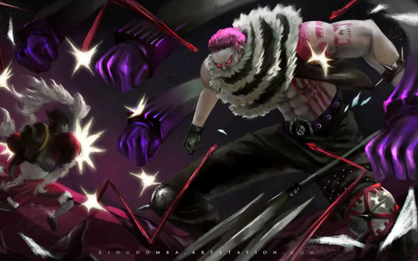 Monkey D. Luffy Charlotte Katakuri Anime One Piece HD Desktop Wallpaper | Background Image