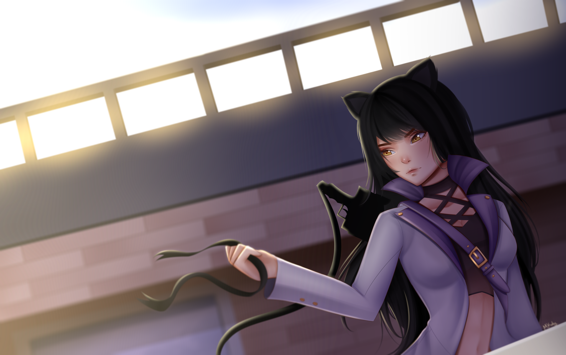 Download Blake Belladonna Anime RWBY 4k Ultra HD Wallpaper by Katy