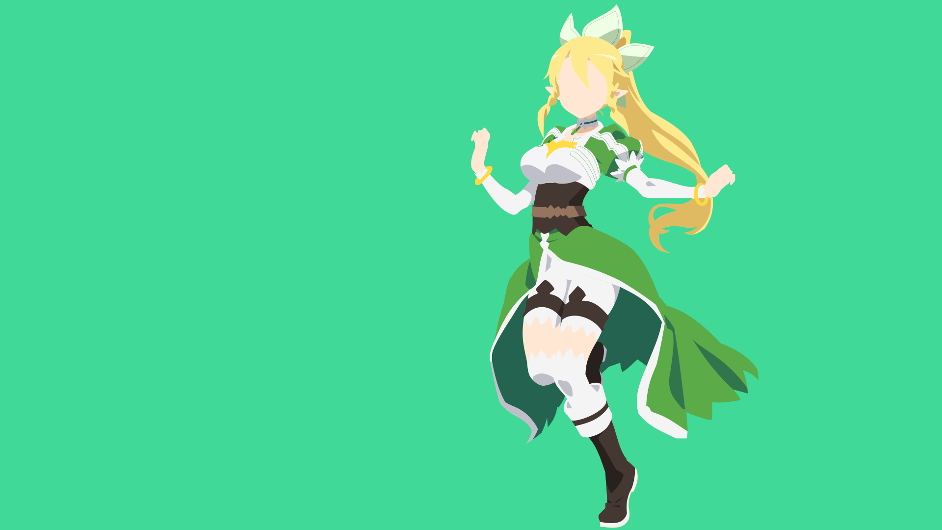 Download Leafa (Sword Art Online) Anime Sword Art Online 4k Ultra HD Wallpaper by selflessdevotions