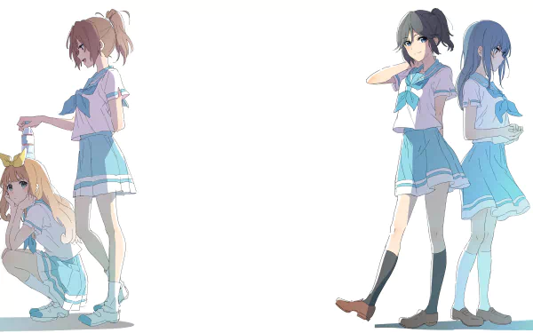 Nozomi Kasaki Mizore Yoroizuka Yuuko Yoshikawa Natsuki Nakagawa Anime Sound! Euphonium HD Desktop Wallpaper | Background Image