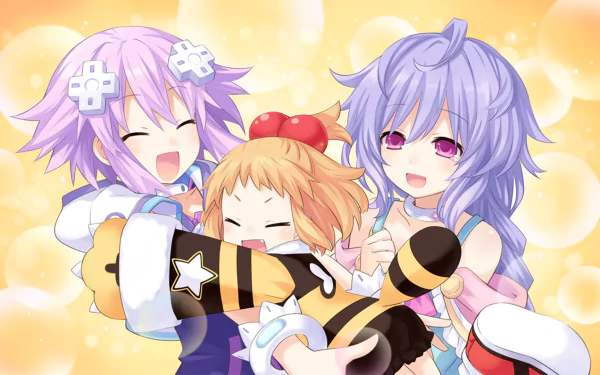 Plutia (Hyperdimension Neptunia) Peashy (Hyperdimension Neptunia) Neptune (Hyperdimension Neptunia) video game Hyperdimension Neptunia Victory HD Desktop Wallpaper | Background Image