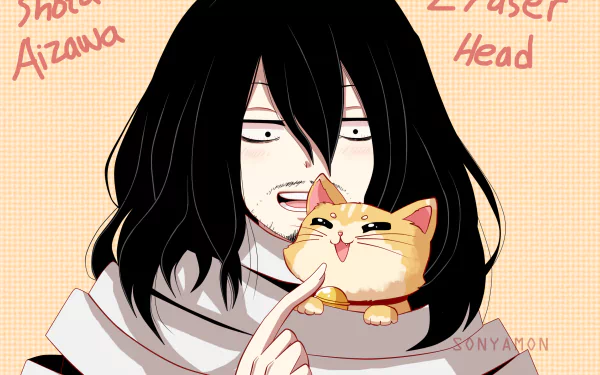 Shouta Aizawa Anime My Hero Academia HD Desktop Wallpaper | Background Image