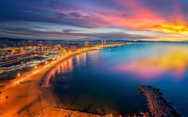 Man Made Barcelona Cities Spain HD Wallpaper | Background Image