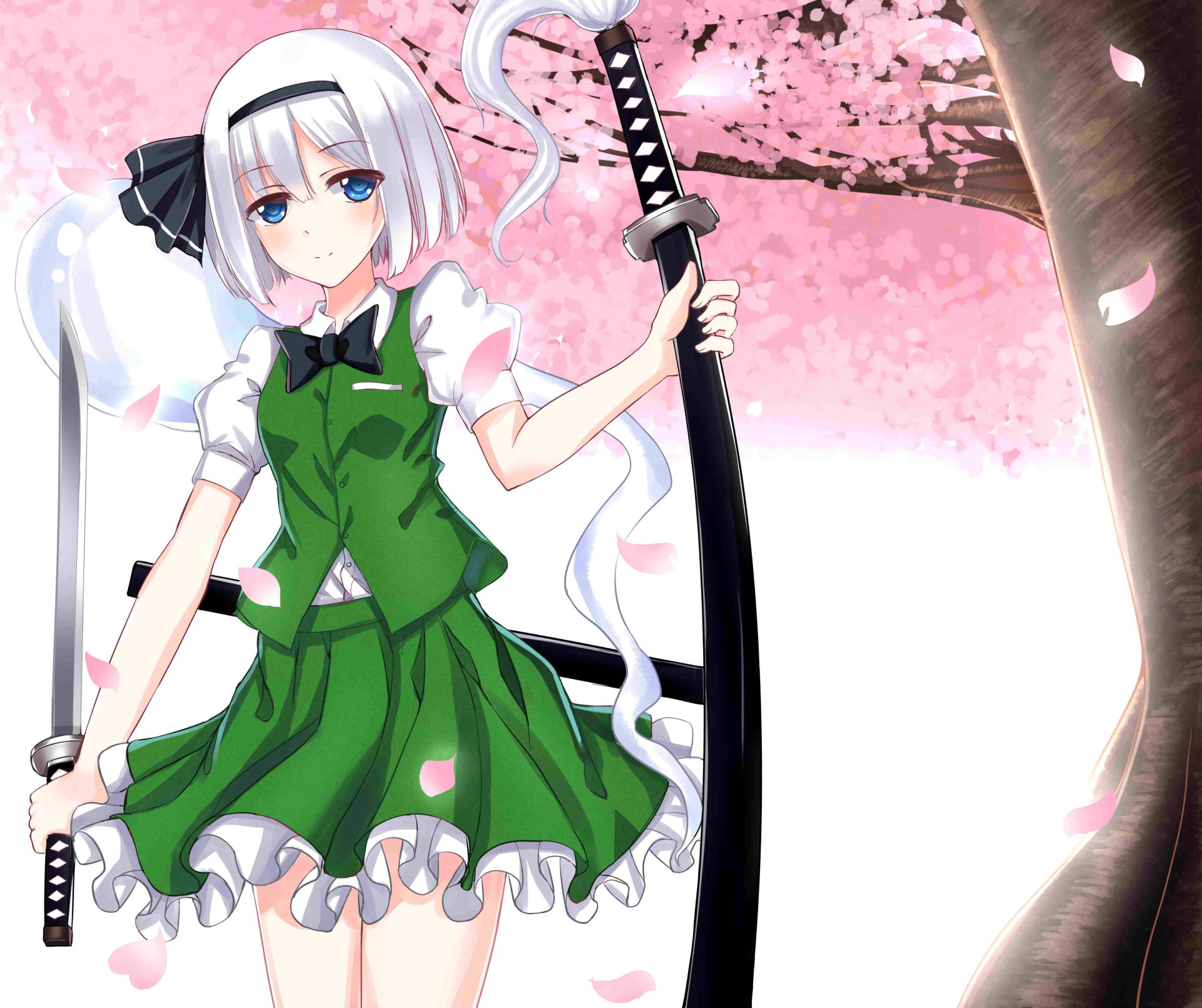 Download Youmu Konpaku Anime Touhou 4k Ultra HD Wallpaper by ZHL