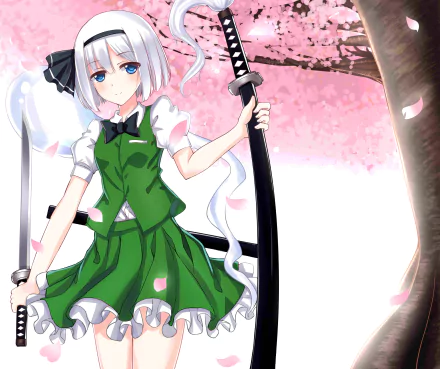 Youmu Konpaku Anime Touhou HD Desktop Wallpaper | Background Image