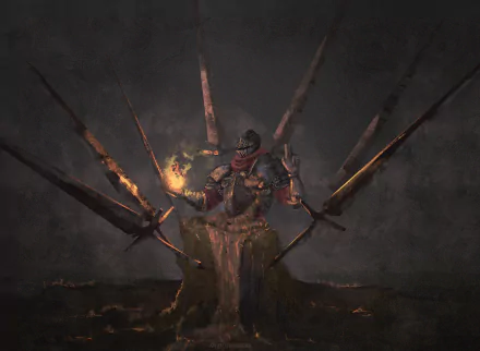 sword warrior video game Dark Souls dark sword HD Desktop Wallpaper | Background Image