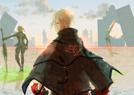 Hiro Kamui Yuu Kannagi video game God Eater 3 HD Desktop Wallpaper | Background Image