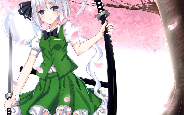 Anime Touhou Youmu Konpaku HD Wallpaper | Background Image