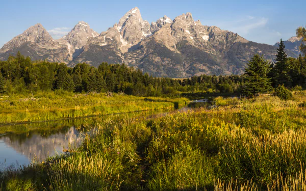 mountain nature grand teton national park HD Desktop Wallpaper | Background Image