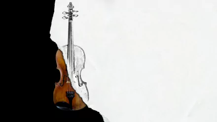 paper photoshop music violin HD Desktop Wallpaper | Background Image