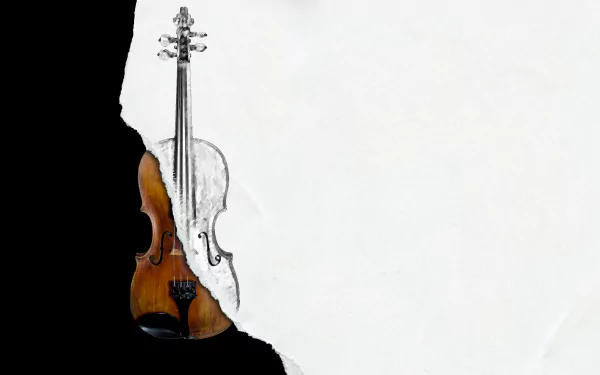 paper photoshop music violin HD Desktop Wallpaper | Background Image