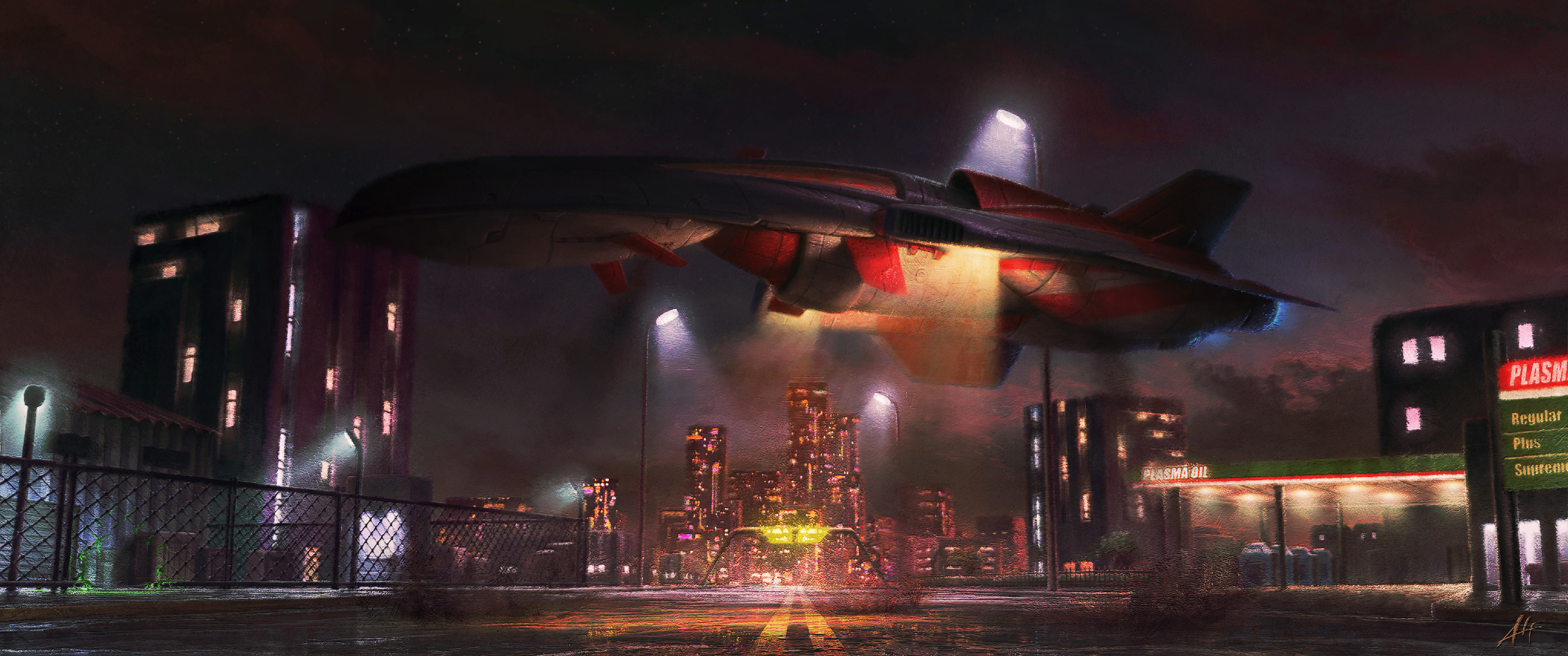 Spaceship HD Wallpaper by Alfredo Dosztal