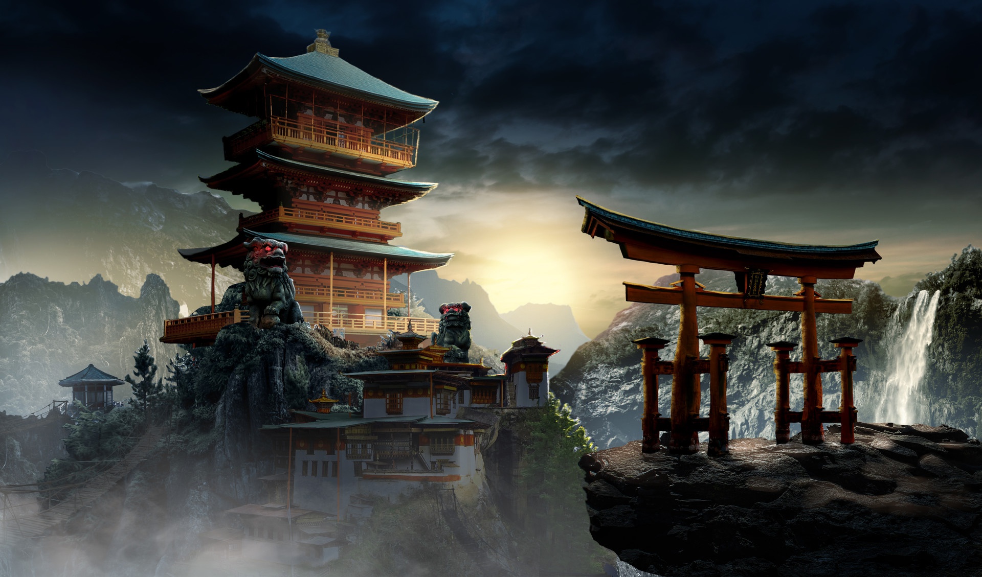 Fantasy Oriental HD Wallpaper by JohnPaul Koo